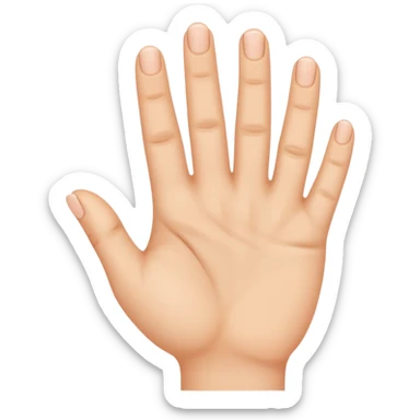 Hand fingering sticker