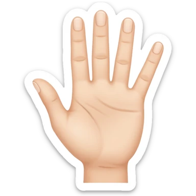 Three-finger salute sticker