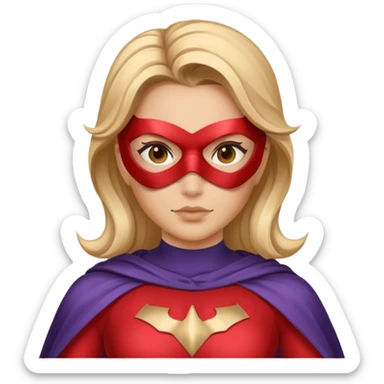 Super hero woman sticker