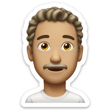 A realistic sigh sticker