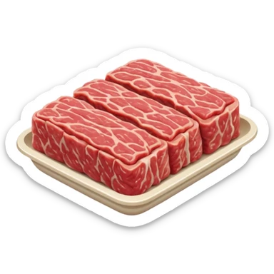 A pack of minced pork sticker