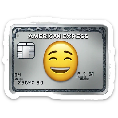 American Express Platinum Card sticker