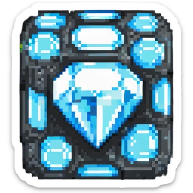minecraft diamond ore block sticker