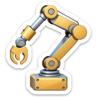 emoji about robot arm with block sticker