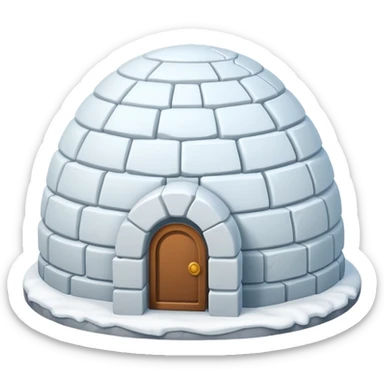 Igloo emoji sticker