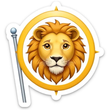 Hello, I want you to change this flag only in the middle and replace it with a lion and a sun.🇮🇷 sticker