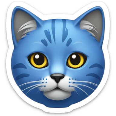 cat blue token  sticker