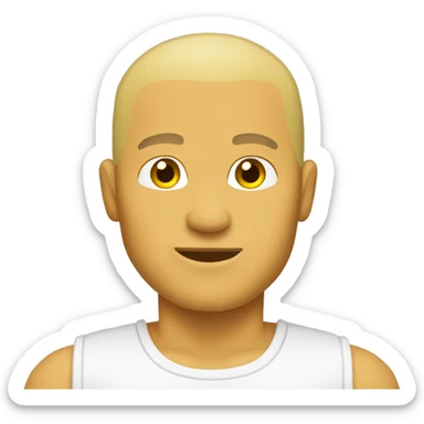 guy shoulder press viewed from back. yellow skin tone, no hair sticker