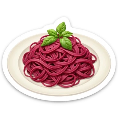 beetroot pasta sticker