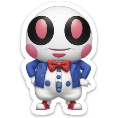 Mr mime from Pokémon wearing Gucci sticker