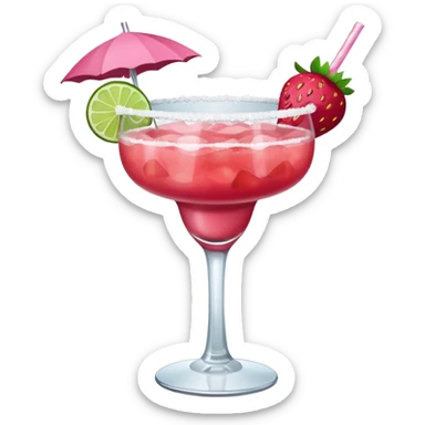 Strawberry margarita sticker