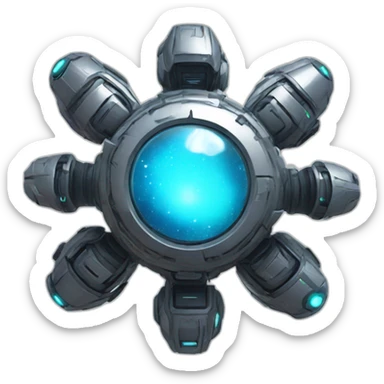 futuristic Supernova Launcher sticker