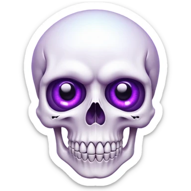  eyes perple with Skull inside sticker