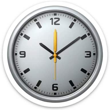 Clock it emoji  sticker