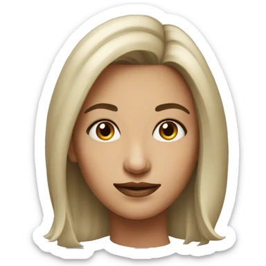 realistic portrait of a woman  sticker