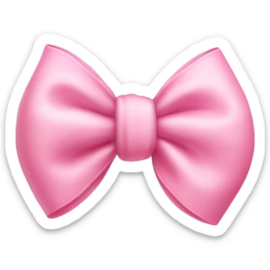 Baby pink bow sticker