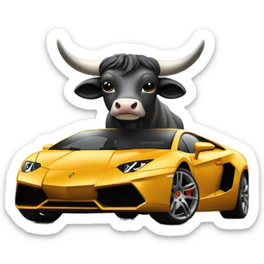 Lamborgini bull sticker