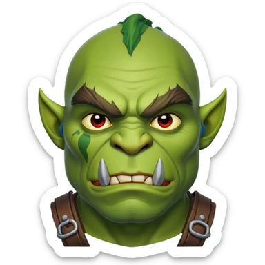 World of warcraft orc sticker