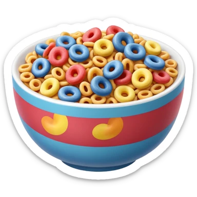 cereal froot loops sticker