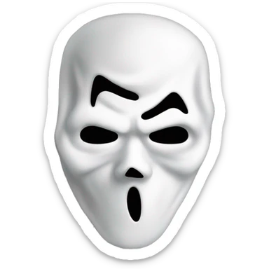 Ghostface von scream nur Maske  sticker