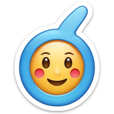 Checkmark blue sticker