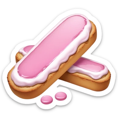Natale rosa, biscotti estetico  sticker