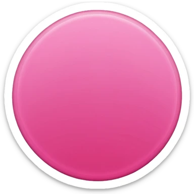 A pink circle sticker