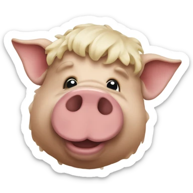 Cochon barbe  sticker