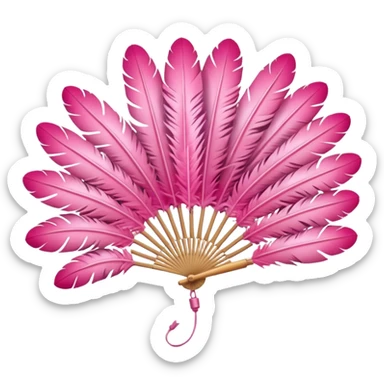 a-dovetail-consisting-of-pink-feathers-that-spread-out-in-a-fan-shape.-without-the-dove. sticker