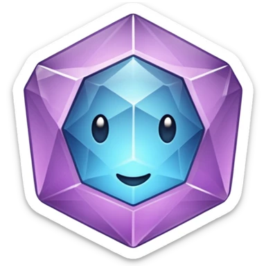 Cristal púrpura sticker