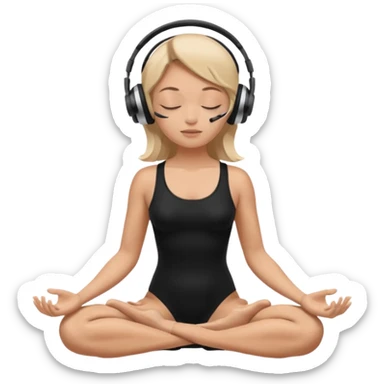🩰🎧🧘🏼‍♀️ sticker