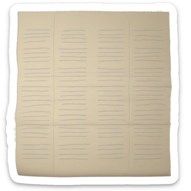 Paper sheets with writing on it  sticker