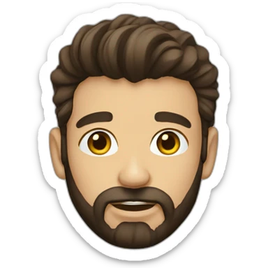 dev-beard-brunette-wavyhair sticker