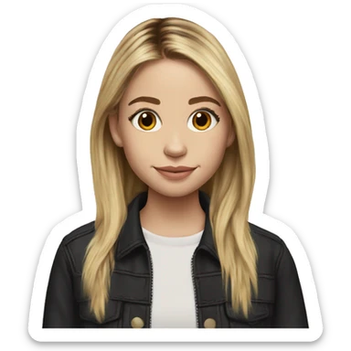 ashley olsen teenager hyperrealistic sticker