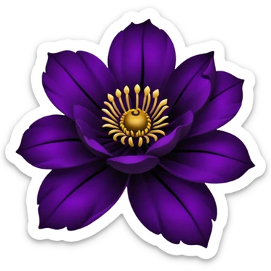 Flores negras sticker