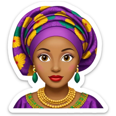 Nigerian gele  sticker