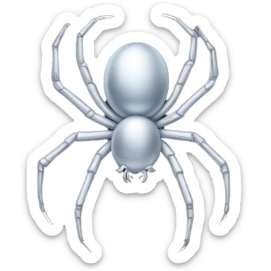 Silver spider  sticker