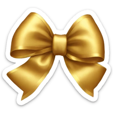 gold bow sticker