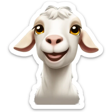 Make A full pack of emojis of goats doing funny stuff sticker