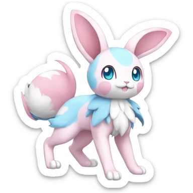 Sylveon-Bunny-Pokémon full body sticker