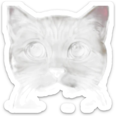 The kitten's awake sticker
