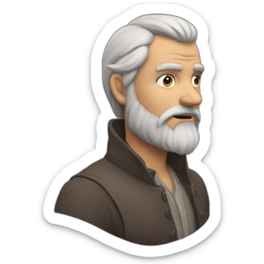 Chauve barbu sticker