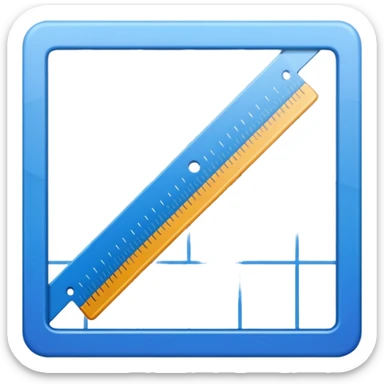 mac os icon crop ruler square  sticker