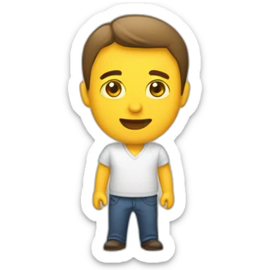 cliente dando la espalda sticker