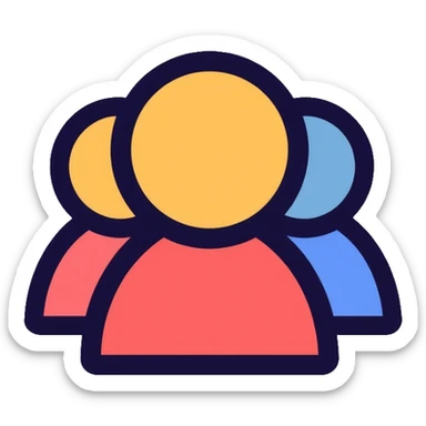 social media profile with followers count icon sticker