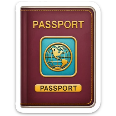 Travelling passport  sticker sticker