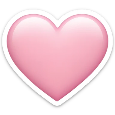 Baby pink heart sticker