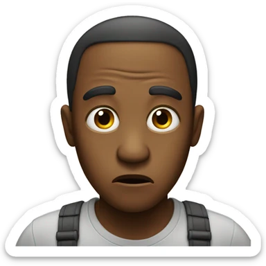 Fearful Face  sticker