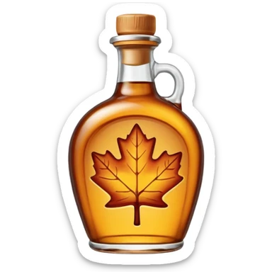 Maple syrup bottle  sticker