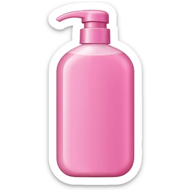 pink shampoo sticker